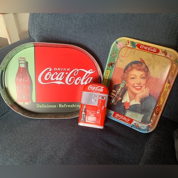 Coca-Cola Tin Lot - Picture 1 of 8